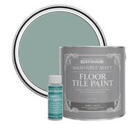 Rust-Oleum Blue Washable Matt Floor Tile Paint - Gresham Blue 2.5L