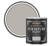 Rust-Oleum Grey Furniture & Skirting Board Paint in Gloss Finish - Flint 750ml