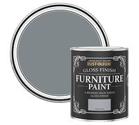Rust-Oleum Grey Furniture & Skirting Board Paint in Gloss Finish - Mineral Grey 750ml