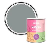 Rust-Oleum Grey Interior Wood Paint in Gloss Finish - Slate 750ml