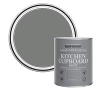 Rust-Oleum Grey Kitchen Cupboard Paint in Gloss Finish - Torch Grey 750ml