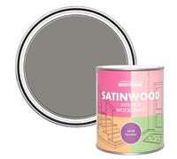 Rust-Oleum Grey Satinwood Interior Wood Paint - Art School 750ml