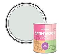 Rust-Oleum Grey Satinwood Interior Wood Paint - Library Grey 750ml