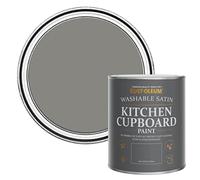 Rust-Oleum Grey Scrubbable Kitchen Cupboard Paint in Satin Finish - Art School 750ml