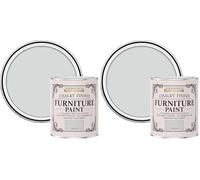 Rust-Oleum Grey Upcycled Furniture Paint in Chalky Finish - Winter Grey 750ml (Pack of 2)