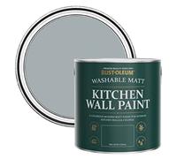 Rust-Oleum Grey Washable Kitchen Wall Paint in Matt Finish - Mineral Grey 2.5L
