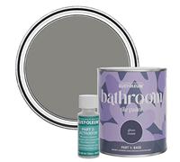 Rust-Oleum Grey Water-Resistant Bathroom Tile Paint in Gloss Finish - Art School 750ml