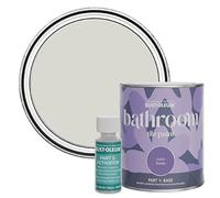 Rust-Oleum Grey Water-Resistant Bathroom Tile Paint in Satin Finish - Bare Birch 750ml