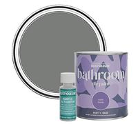 Rust-Oleum Grey Water-Resistant Bathroom Tile Paint in Satin Finish - Torch Grey 750ml