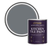 Rust-Oleum Grey water resistant Kitchen Tile Paint in Matt Finish - Marine Grey 750ml