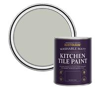 Rust-Oleum Grey water resistant Kitchen Tile Paint in Matt Finish - Tyne Fog 750ml, SHDRCT1525, 0.75 Liters