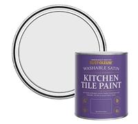 Rust-Oleum Grey water resistant Kitchen Tile Paint in Satin Finish - Monaco Mist 750ml