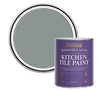 Rust-Oleum Kitchen Tile Paint Satin Finish - Slate 750ml - Slate