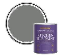 Rust-Oleum Kitchen Tile Paint Satin Finish - Torch Grey 750ml - Torch Grey