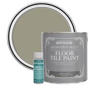 Rust-Oleum Green Washable Matt Floor Tile Paint - Grounded 2.5L