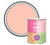 Rust-Oleum Peach Interior Wood Paint in Matt Finish - Happy As A Clam 750ml