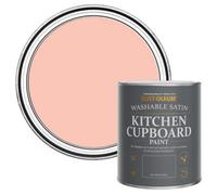 Rust-Oleum Peach Scrubbable Kitchen Cupboard Paint in Satin Finish - Happy As A Clam 750ml