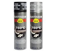 Rust-Oleum - Hard Hat 500Ml Aerosol Aluminium Heat Resistant Top Coat