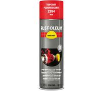 Rust Oleum Hard Hat Fluorescent Spray Paint Red 500ml