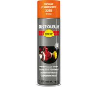 Rust Oleum Hard Hat Fluorescent Spray Paint Orange 500ml