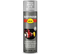 Rust Oleum Hard Hat Metal Metallic Spray Paint Bright Aluminium 500ml