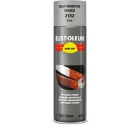 Rust Oleum Hard Hat Metal Primer Spray Paint Grey 500ml