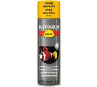 RUST-OLEUM 2147 Hard Hat Topcoat Ral-Colours, The Nr. 1 Industrial Paint Aerosol. Go Further, Work Faster, Last Longer!, Signal yellow-RAL 1003
