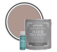 Rust-Oleum Pink Washable Matt Floor Tile Paint, Matt Finish - Haversham 2.5L