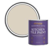 Rust-Oleum Beige water resistant Kitchen Tile Paint in Satin Finish - Hessian 750ml