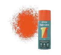 Rust-Oleum High Glow Spray Paint Aerosol, Fluorescent Matt Finish - Orange 400ml