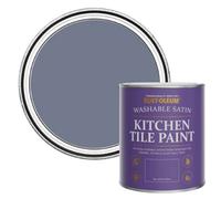 Rust-Oleum Blue water resistant Kitchen Tile Paint in Satin Finish - Hush 750ml
