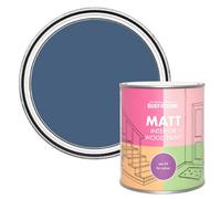 Rust-Oleum Blue Interior Wood Paint in Matt Finish - Ink Blue 750ml