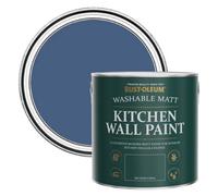 Rust-Oleum Blue Washable Kitchen Wall Paint in Matt Finish - Ink Blue 2.5L