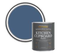 Rust-Oleum Ink Blue Satin Kitchen Cupboard Paint 750Ml