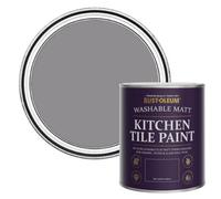 Rust-Oleum Purple water resistant Kitchen Tile Paint in Matt Finish - Iris 750ml, SHDRCT1477, 0.75 Liters