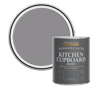 Rust-Oleum Purple Scrubbable Kitchen Cupboard Paint in Satin Finish - Iris 750ml