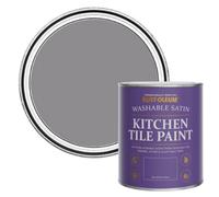 Rust-Oleum Purple water resistant Kitchen Tile Paint in Satin Finish - Iris 750ml