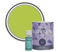 Rust-Oleum Green Water-Resistant Bathroom Tile Paint in Gloss Finish - Key Lime 750ml