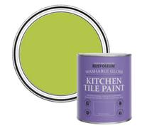 Rust-Oleum Green Water-Resistant Kitchen Tile Paint in Gloss Finish - Key Lime 750ml