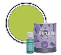 Rust-Oleum Green Water-Resistant Bathroom Tile Paint in Satin Finish - Key Lime 750ml