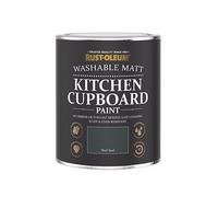 Rust-Oleum Kitchen Cupboard Black Sand Washable Matt Paint 750ml