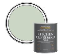 Rust-Oleum Green Scrubbable Kitchen Cupboard Paint in Satin Finish - Laurel Green 750ml