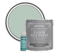 Rust-Oleum Green Washable Matt Floor Tile Paint - Leaplish 2.5L