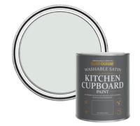 Rust-Oleum Grey Scrubbable Kitchen Cupboard Paint in Satin Finish - Library Grey 750ml