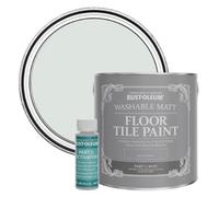 Rust-Oleum Grey Washable Matt Floor Tile Paint - Library Grey 2.5L
