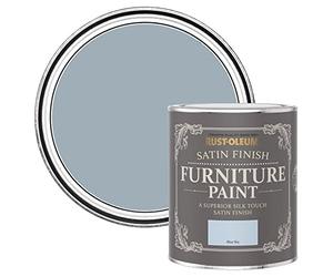 Rust-Oleum Light Blue Furniture & Skirting Board Paint in Satin Finish - Blue Sky 750ml