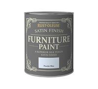 Rust-Oleum Light Blue Furniture & Skirting Board Paint in Satin Finish - Powder Blue 750ml