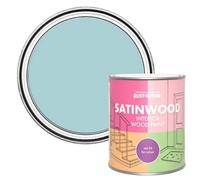 Rust-Oleum Blue Satinwood Interior Wood Paint - Little Cyclades 750ml