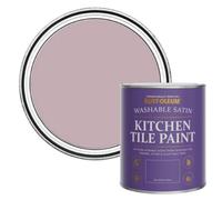 Rust-Oleum Pink water resistant Kitchen Tile Paint in Satin Finish - Little Light 750ml