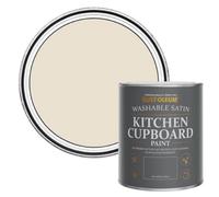 Rust-Oleum Beige Scrubbable Kitchen Cupboard Paint in Satin Finish - Longsands 750ml